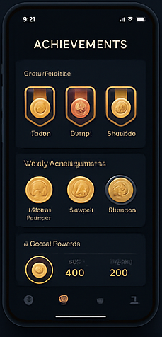 Unfohld Achievements Screen
